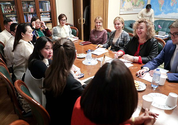 Meeting of Deputy Chairwoman of the State Duma Olga Epifanova with the delegation of the Committee on Foreign Affairs of the House of Representatives of the Congress of the Republic of the Philippines