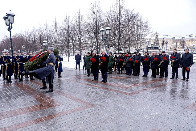 Председатель Государственной Думы Вячеслав Володин и Председатель Палаты представителей Национального собрания Республики Беларусь Владимир Андрейченко