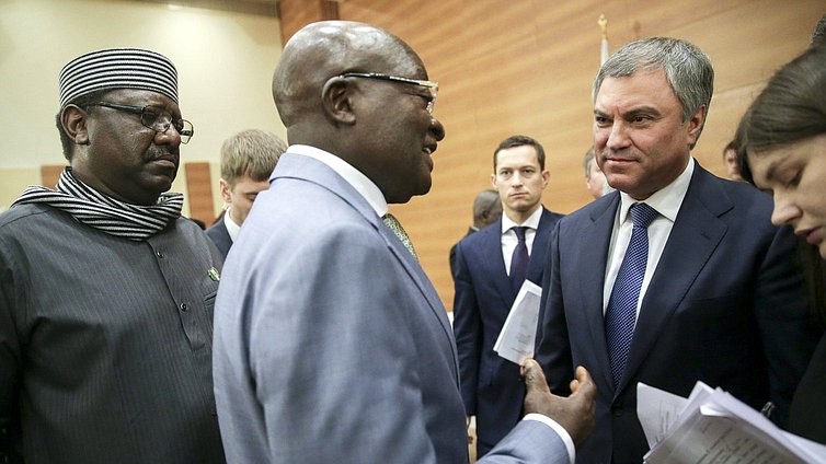 Meeting of Chairman of the State Duma Viacheslav Volodin with the ambassadors of African countries to the Russian Federation