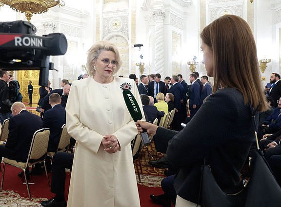 Председатель Комитета по защите семьи, вопросам отцовства, материнства и детства Нина Останина