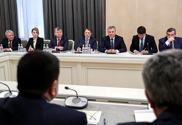 Meeting of Chairman of the State Duma Viacheslav Volodin and Speaker of the House of the People of the National Assembly of the Islamic Republic of Afghanistan Mir Rahman Rahmani