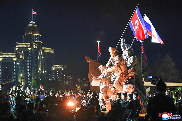 Opening ceremony of the Memorial Complex and Museum of the Military Deeds of Heroes of Foreign Military Operation. Photo credit: KCNA