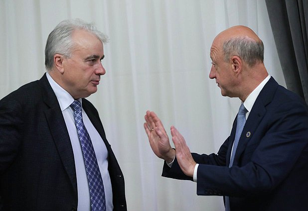 Reunión del Jefe de la Duma Estatal, Vyacheslav Volodin con el Presidente del Congreso Nacional de la República de Honduras, Luis Rolando Redondo Guifarro