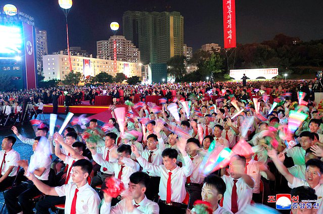 Gala concert on the occasion of the 80th anniversary of Korea's liberation from Japanese colonial rule. Photo credit: KCNA