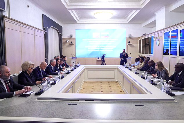 Meeting of Chairman of the State Duma Vyacheslav Volodin and Speaker of the National Assembly of the Republic of Burundi Gélase Daniel Ndabirabe