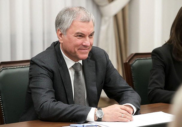 El Jefe de la Duma Estatal Vyacheslav Volodin