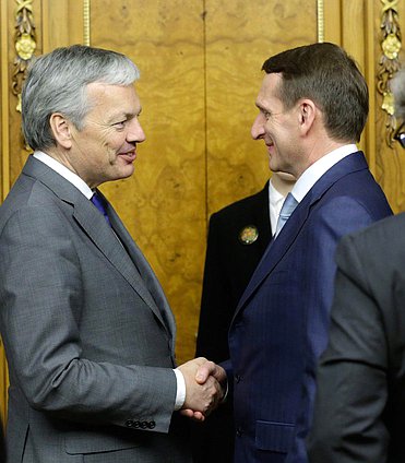 Встреча Сергея Нарышкина с Председателем Комитета министров Совета Европы, заместителем Премьер-министра, Министром иностранных и европейских дел Бельгии Дидье Рейндерсоном.
