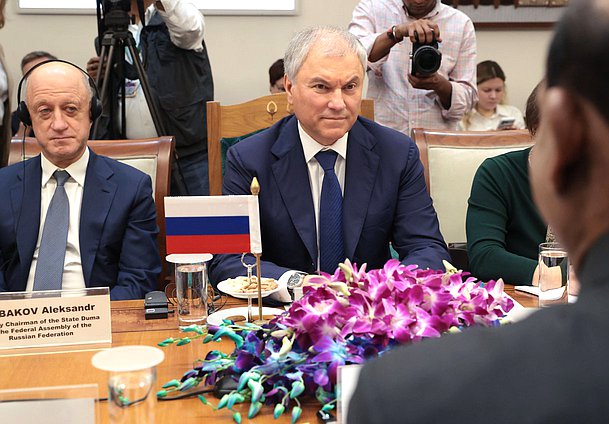 Председатель Государственной Думы Вячеслав Володин и заместитель Председателя Государственной Думы Александр Бабаков