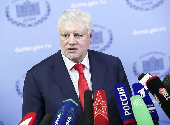 Leader of the Just Russia faction Sergei Mironov