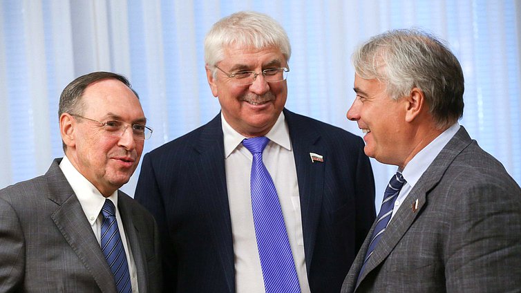 Chairman of the Committee on Education and Science Viacheslav Nikonov, Chairman of the Committee on Energy Pavel Zavalnyi, Deputy Chairman of the Committee on International Affairs Aleksei Chepa