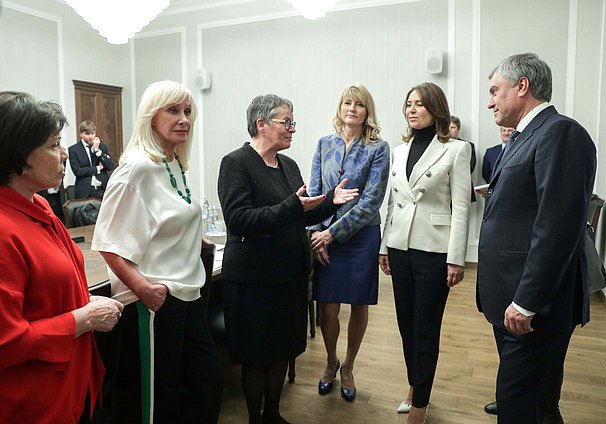 Meeting of Chairman of the State Duma Viacheslav Volodin and PACE President Liliane Maury Pasquier