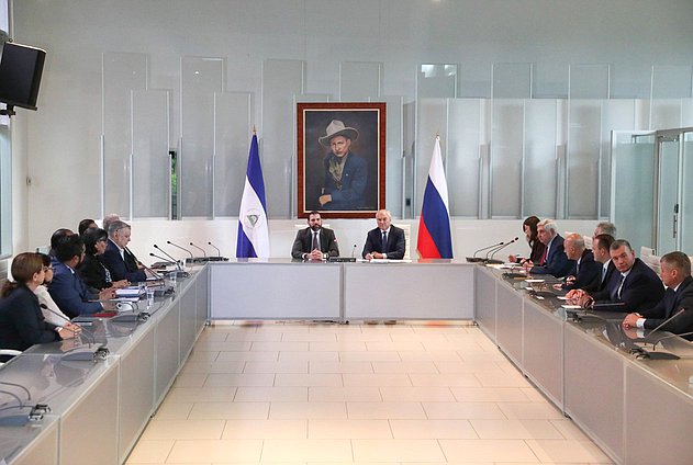 En Managua se celebró una reunión entre el Jefe de la Duma Estatal, Vyacheslav Volodin, y el Representante Especial del Presidente de la República de Nicaragua para el Desarrollo de las Relaciones con Rusia Laureano Facundo Ortega Murillo