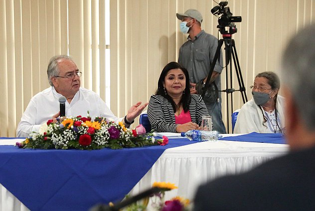 El Presidente de la Asamblea Nacional de la República de Nicaragua Gustavo Porras Cortés