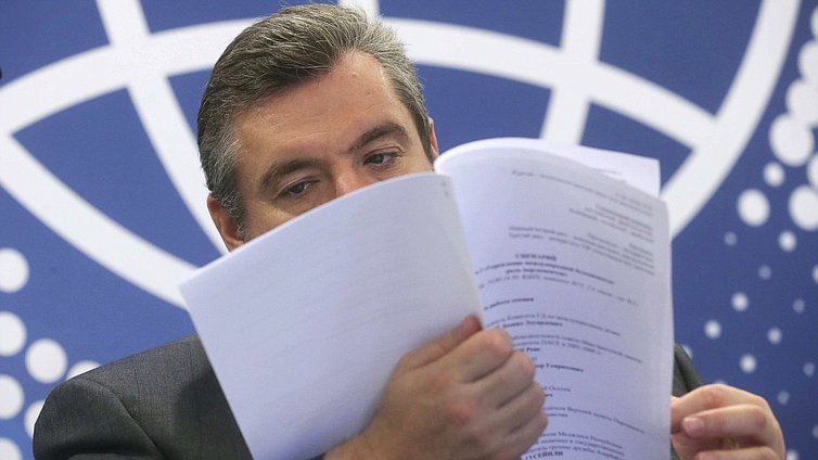 Председатель Комитета по международным делам Леонид Слуцкий