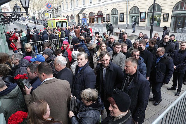 Церемония прощания с руководителем фракции ЛДПР Владимиром Жириновским