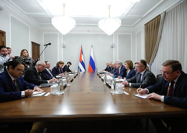 Meeting of First Deputy Chairman of the State Duma Ivan Melnikov and Minister of Foreign Affairs of the Republic of Cuba Bruno Eduardo Rodríguez Parrilla