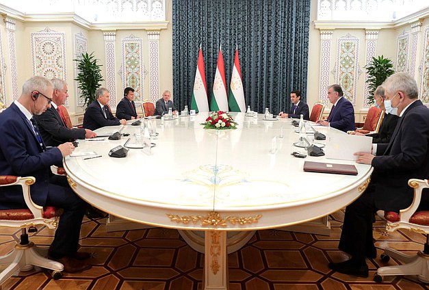 Meeting of heads of the parliamentary delegations with President of the Republic of Tajikistan Emomali Rahmon