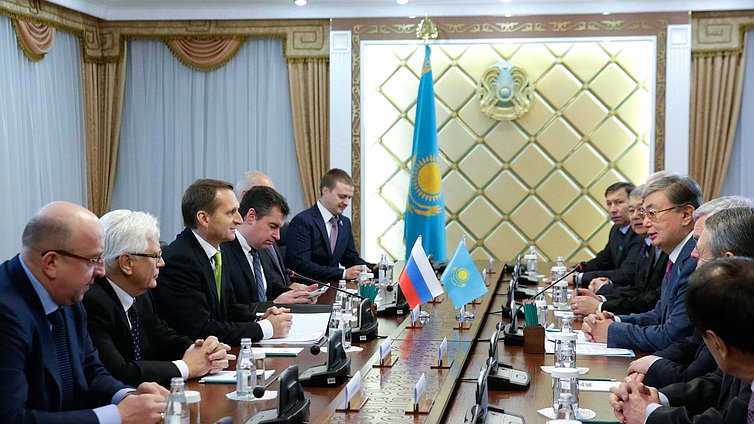 Встреча с председателем сената Парламента Республики Казахстан Токаевым Касын-Жомартом.
