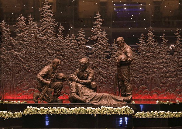 Церемония открытия Мемориального комплекса и Музея боевых подвигов героев зарубежной военной операции