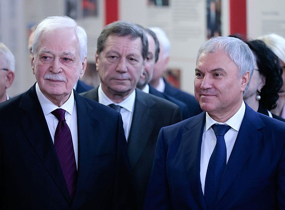 Председатель Государственной Думы Вячеслав Володин и Чрезвычайный и Полномочный Посол РФ в Беларуси Борис Грызлов