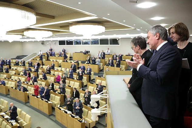 Chairman of the State Duma Viacheslav Volodin and PACE President Liliane Maury Pasquier