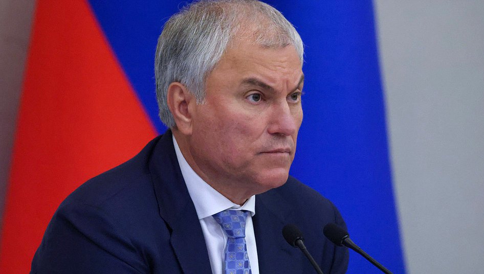 El jefe de la Duma Estatal, Vyacheslav Volodin