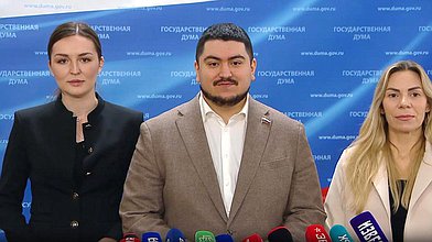 Пресс-подход представителей фракции "Новые люди"