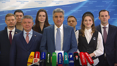 Пресс-подход представителей фракции "Новые люди"