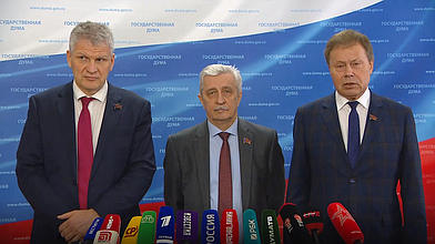 Пресс-подход представителей фракции КПРФ