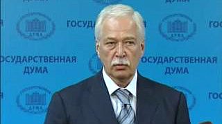 Выступление Председателя Государственной Думы Б.В.Грызлова перед парламентскими журналистами после Совета Государственной Думы 7.07.2011 г.