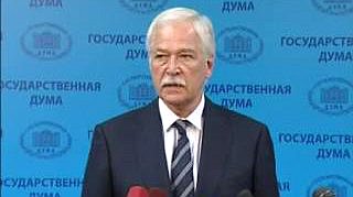 Выступление Председателя Государственной Думы Б.В.Грызлова перед парламентскими журналистами после Совета Государственной Думы 27.06.2011 г.