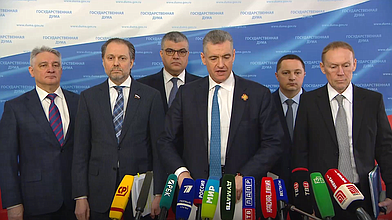 Пресс-подход представителей фракции ЛДПР