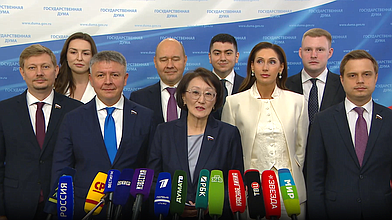 Пресс-подход представителей фракции "Новые люди"