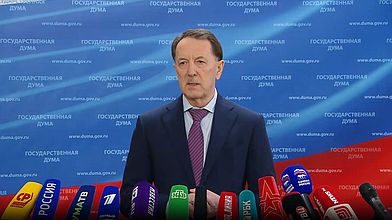 Пресс-подход представителей фракции "Единая Россия"