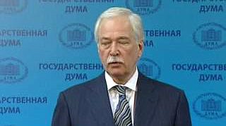 Выступление Председателя Государственной Думы Б.В.Грызлова перед парламентскими журналистами после Совета Государственной Думы 16.05.2011 г