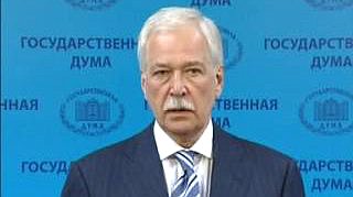 Выступление Председателя Государственной Думы Б.В.Грызлова перед парламентскими журналистами после Совета Государственной Думы 30.05.2011 г